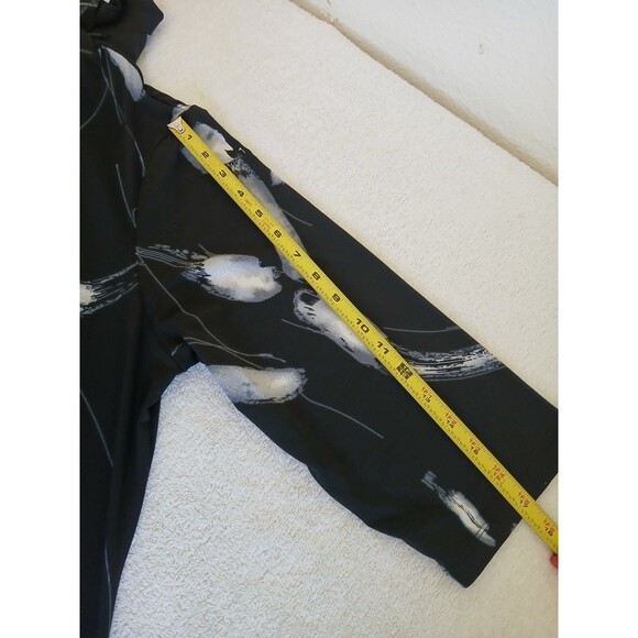 Grace The Perfect Fit Womens Blouse Tunic 2X Black Mock Neck 3/4 Sleeve - Picture 13 of 15